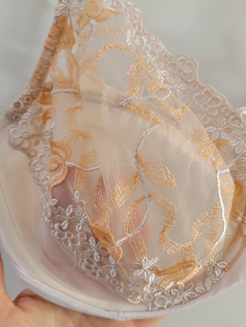 Wacoal Embroidered Lace Sheer Unlined Underwire Bra 36DDD Intimates Romantic - Picture 5 of 12